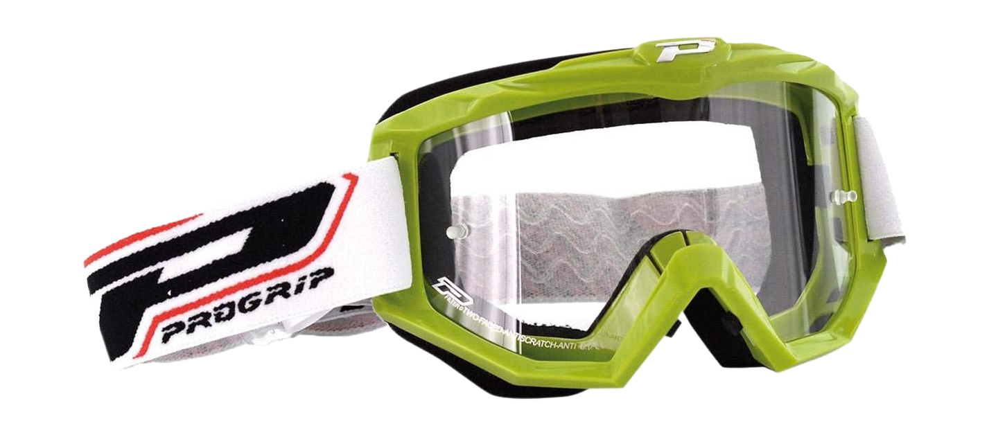Progrip Motocross Goggle 3201 TR Atzaki - Green - Clear