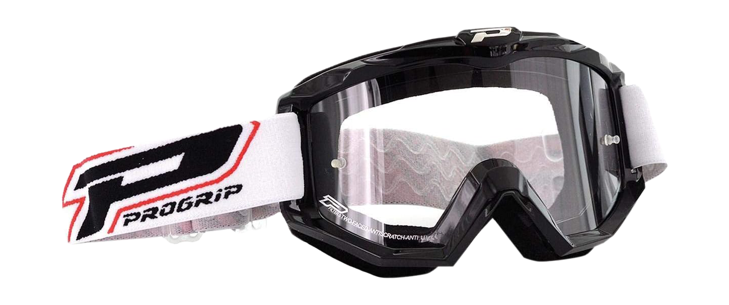 Progrip Motocross Goggle 3201 TR Atzaki - Black - Clear