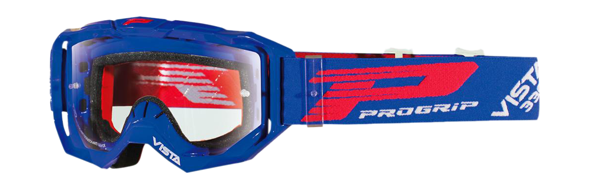Progrip Motocross Goggle 3303 TR Vista - Blue - Clear
