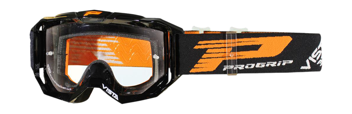 Progrip Motocross Goggle 3303 TR Vista - Black - Clear