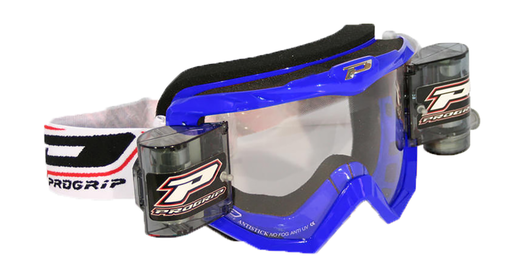 Progrip Motocross Goggle Roll-Off 3201 TR Atzaki - Blue - Clear