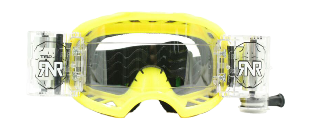 RNR Motocross Goggle Roll-Off Colossus WVS - Yellow - Clear