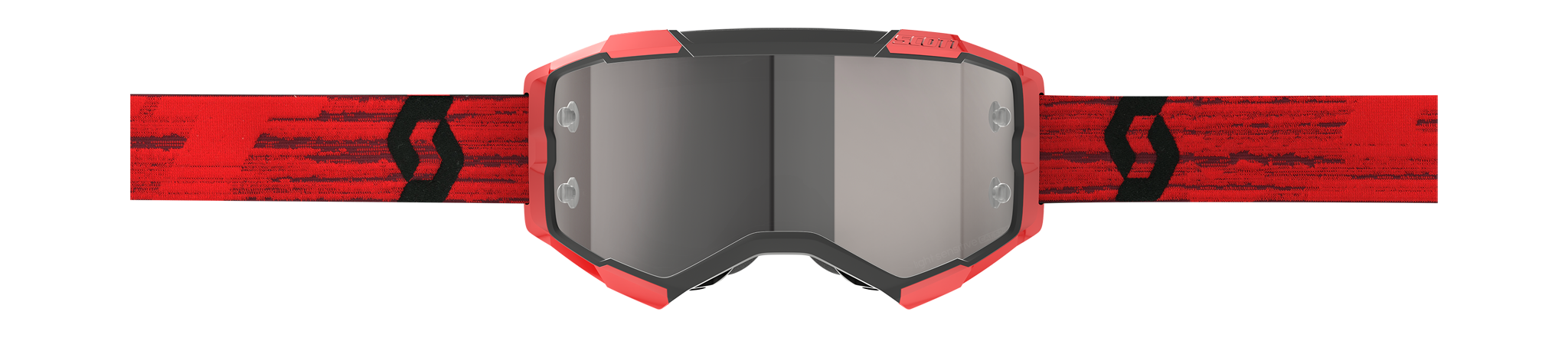 Scott Motocross Goggle Fury - Dark Red / Silver - Mirror Silver