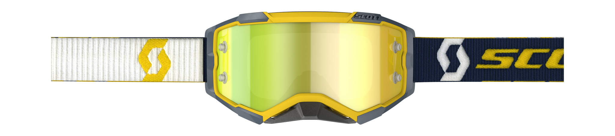 Scott Motocross Goggle Fury - Yellow / Blue - Mirror Yellow