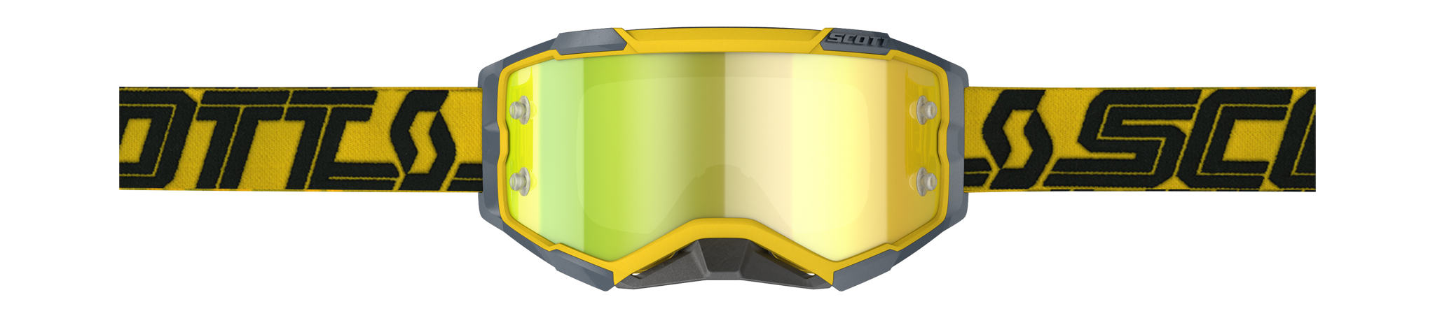 Scott Motocross Goggle Fury - Yellow / Black - Mirror Yellow