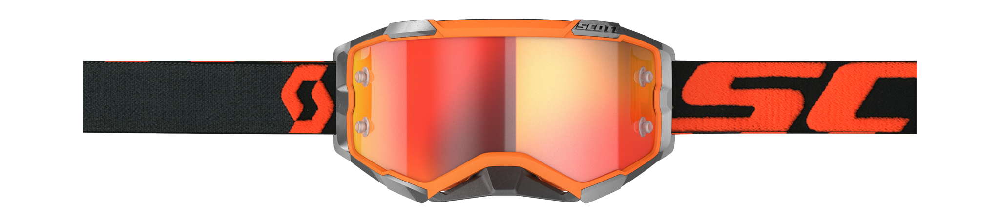 Scott Motocross Goggle Fury - Orange / Black - Mirror Orange