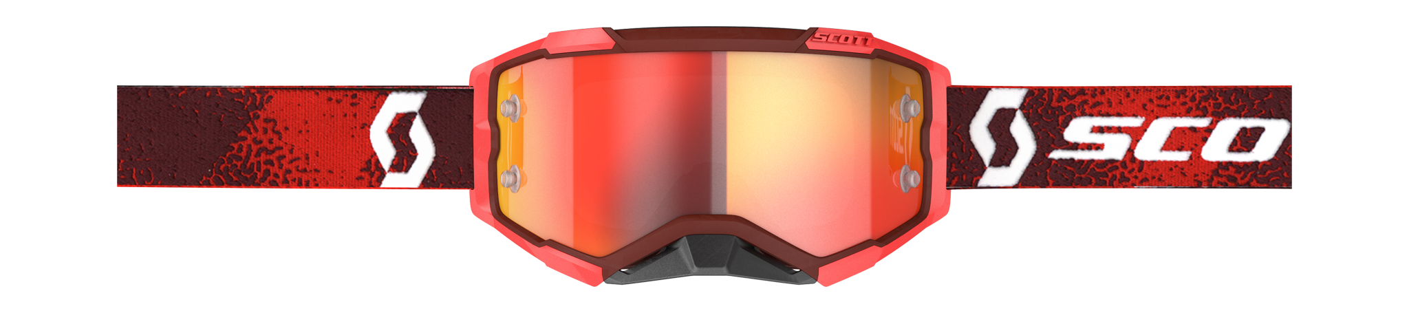 Scott Motocross Goggle Fury - Red - Mirror Orange