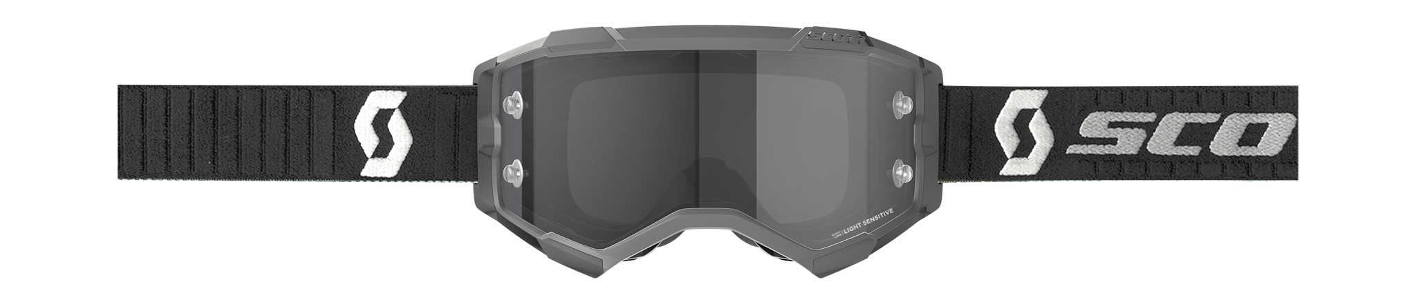 Scott Motocross Goggle Fury - Black / Grey - Light Sensitive Grey