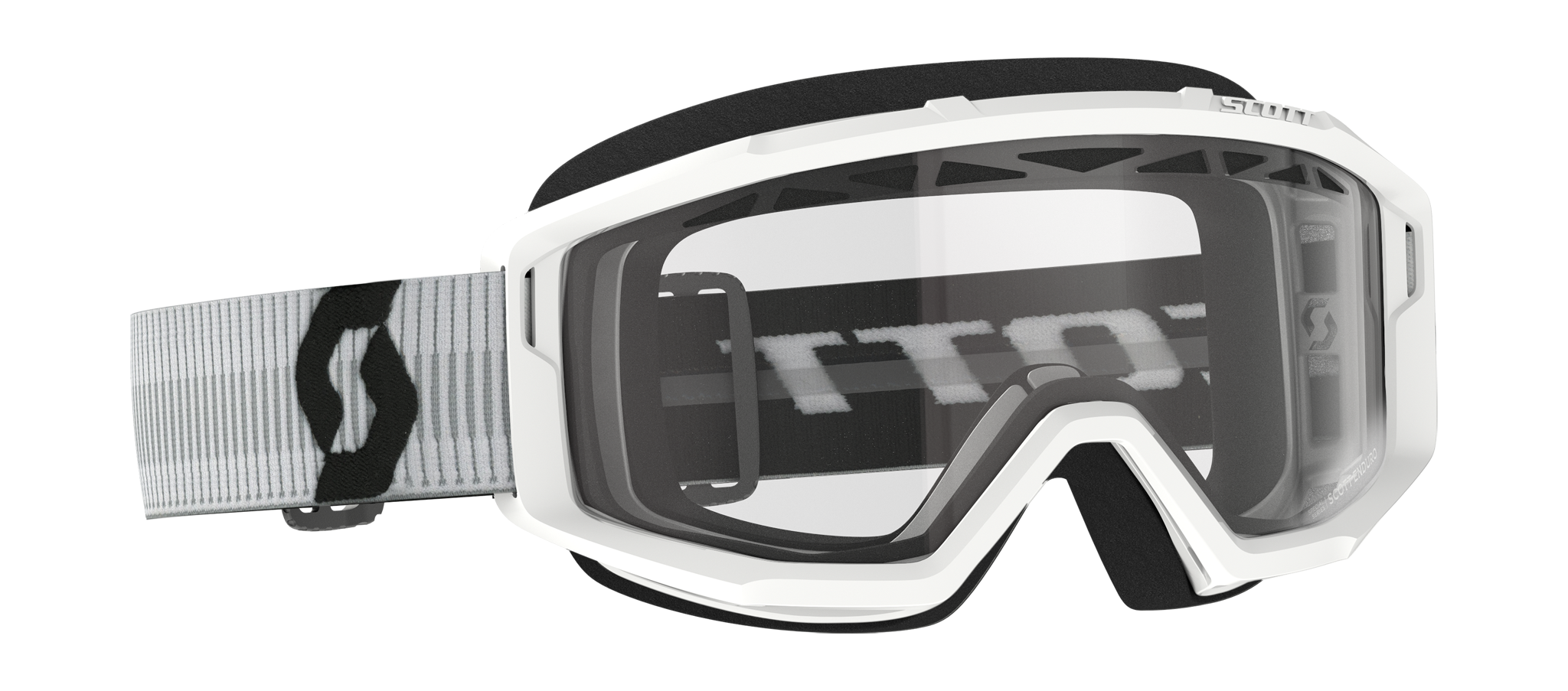 Scott Motocross Goggle Primal Enduro - White - Clear