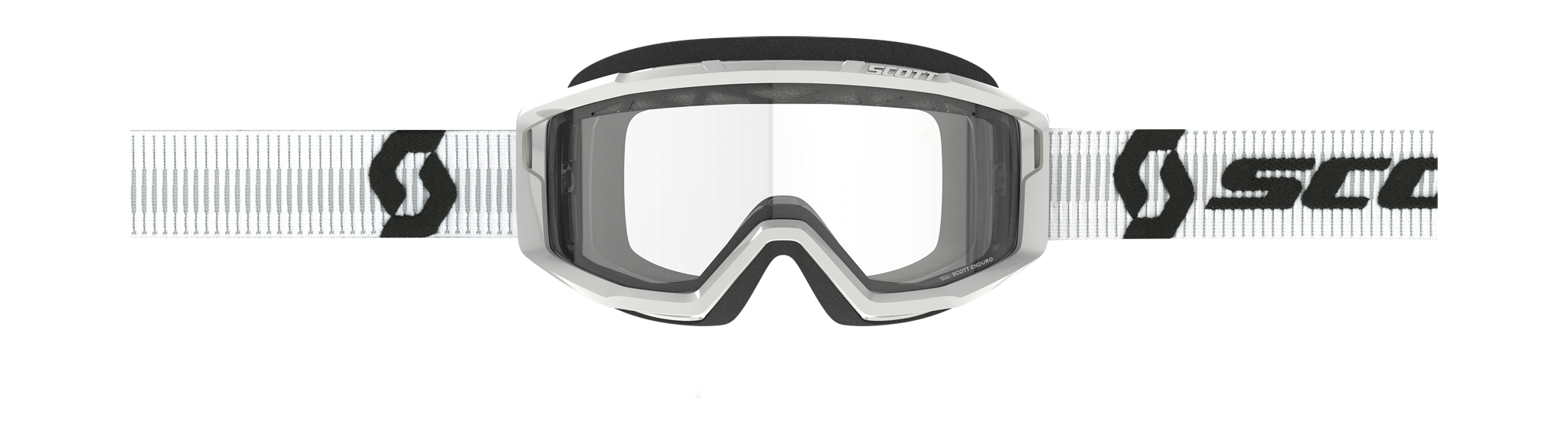 Scott Motocross Goggle Primal Enduro - White - Clear