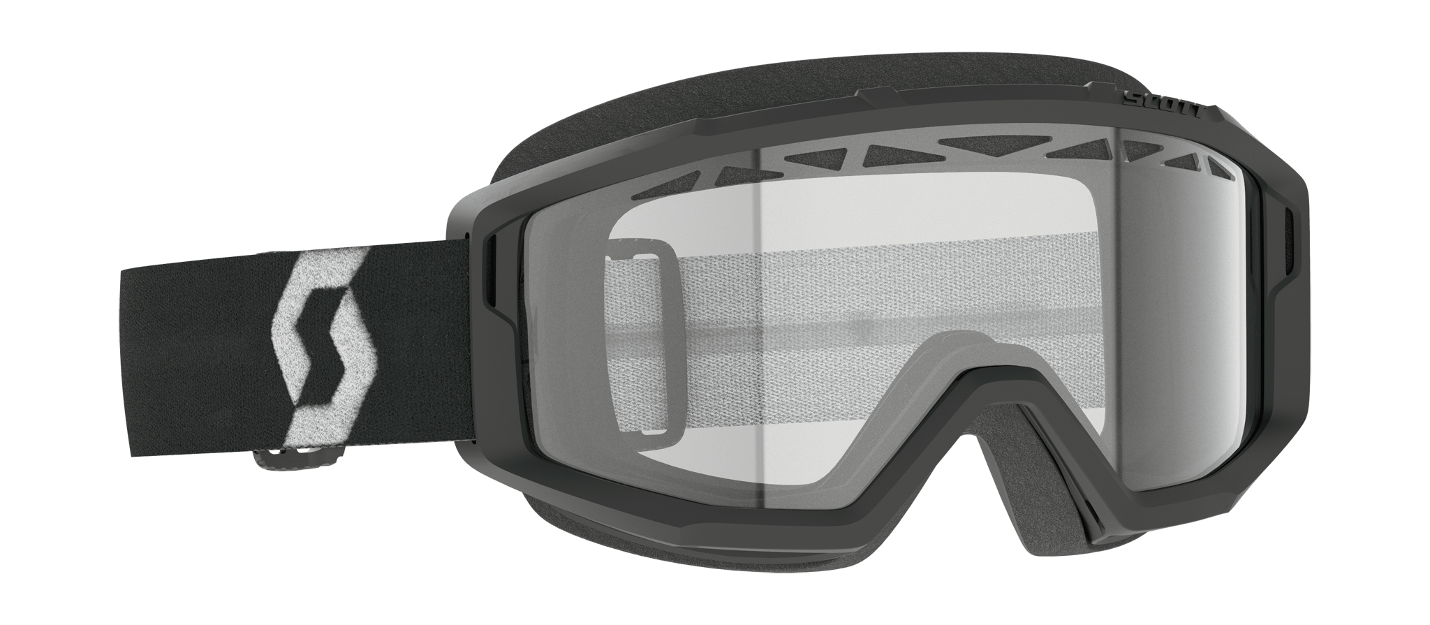 Scott Motocross Goggle Primal Enduro - Black / White - Clear