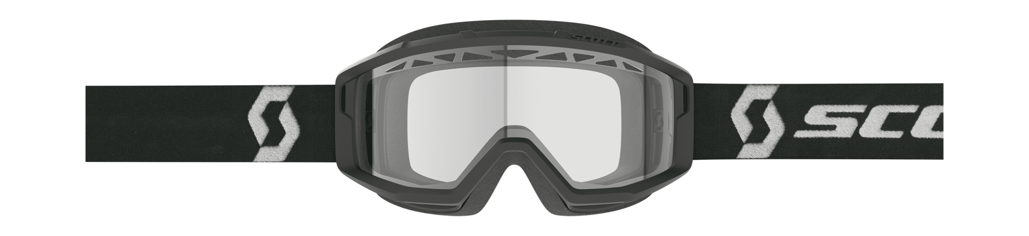 Scott Motocross Goggle Primal Enduro - Black / White - Clear
