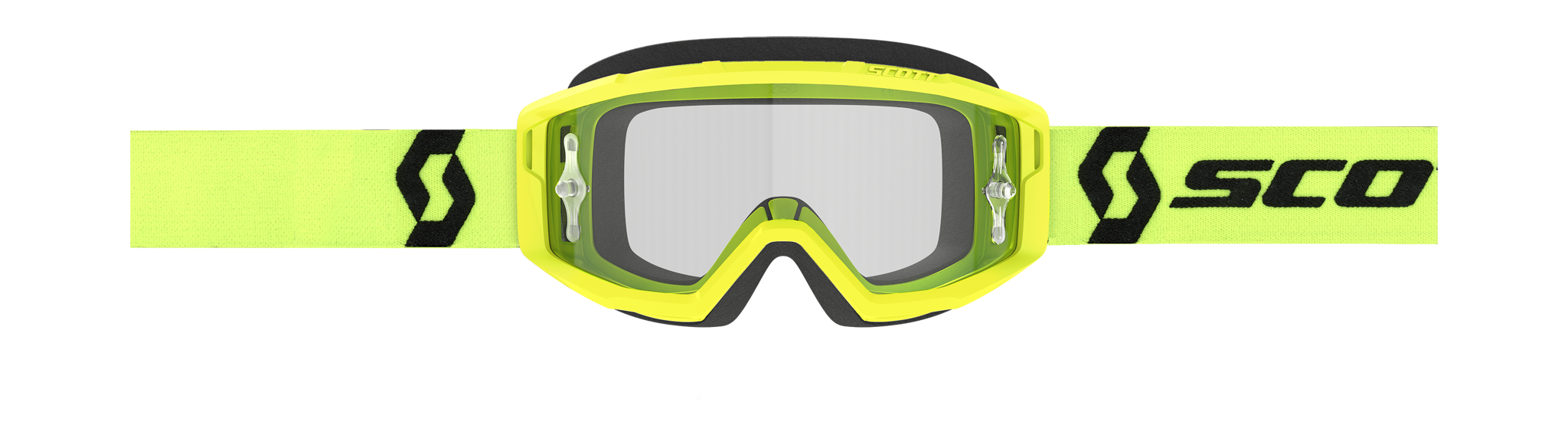 Scott Motocross Goggle Primal - Yellow / Black - Clear