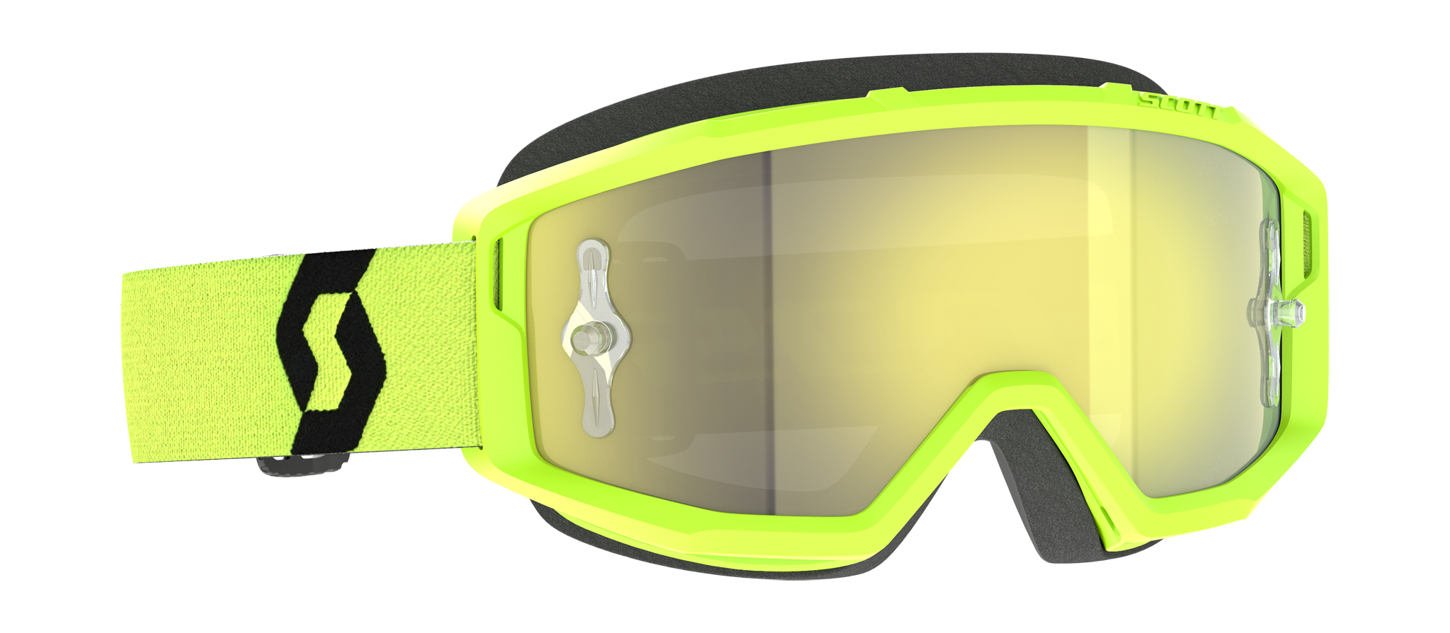 Scott Motocross Goggle Primal - Yellow / Black - Mirror Yellow