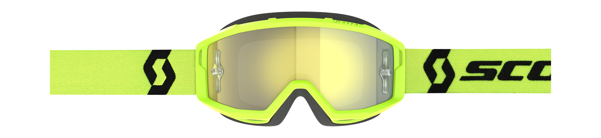 Scott Motocross Goggle Primal - Yellow / Black - Mirror Yellow