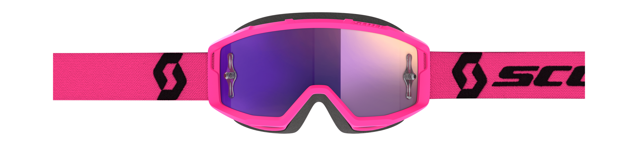 Scott Motocross Goggle Primal - Pink / Black - Mirror Purple