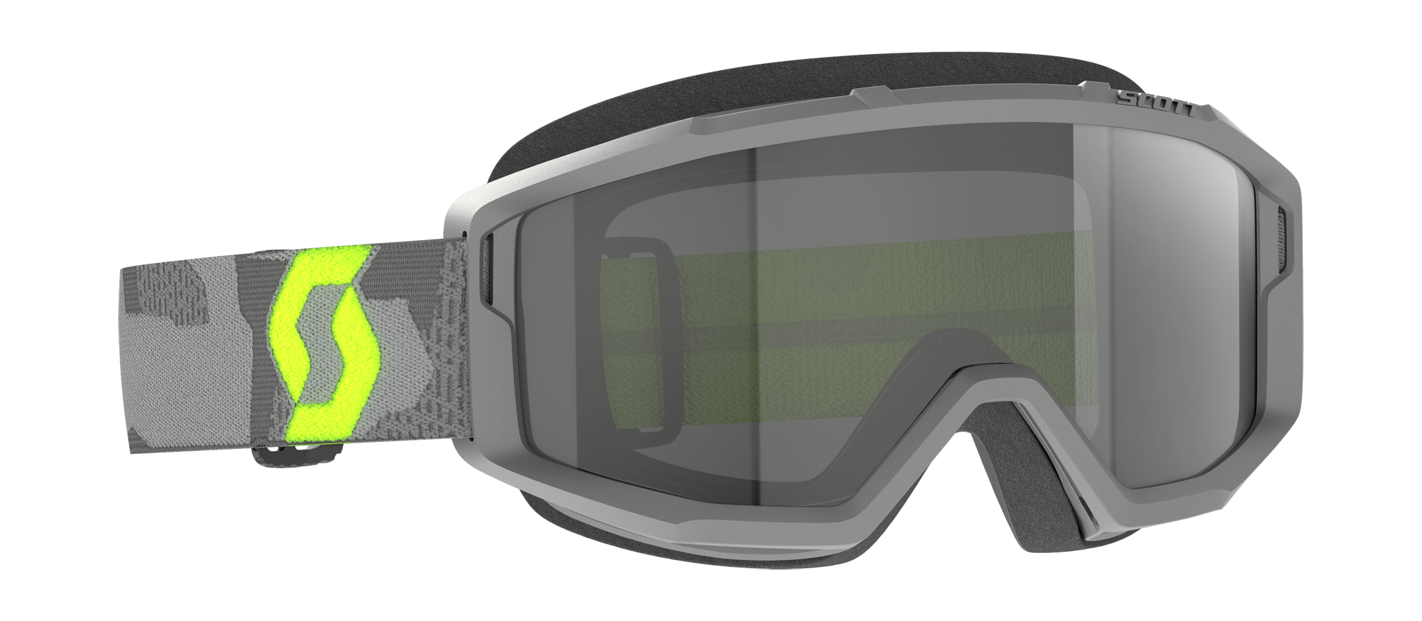 Scott Motocross Goggle Primal Sand Dust - Grey / Neon Yellow - Dark Grey