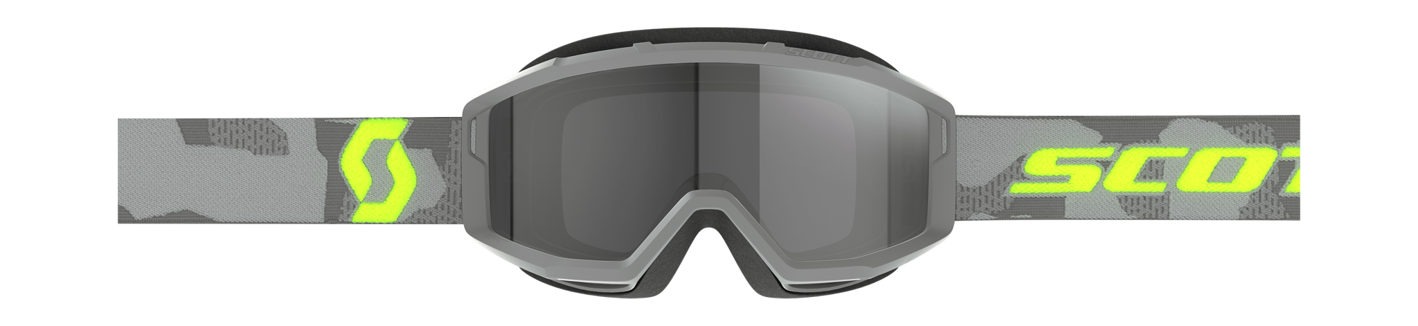 Scott Motocross Goggle Primal Sand Dust - Grey / Neon Yellow - Dark Grey