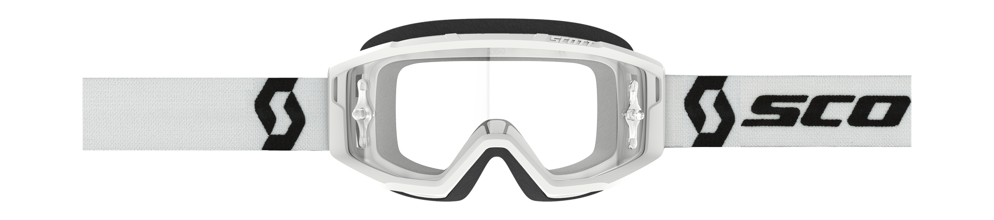 Scott Motocross Goggle Primal - White - Clear