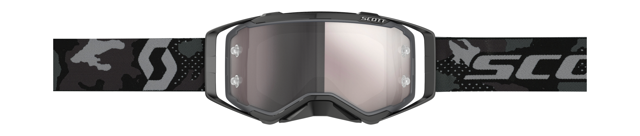 Scott Motocross Goggle Prospect - Dark Grey / Black - Mirror Silver
