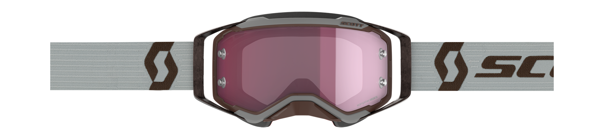 Scott Motocross Goggle Prospect - Grey - Amplifier Mirror Rose