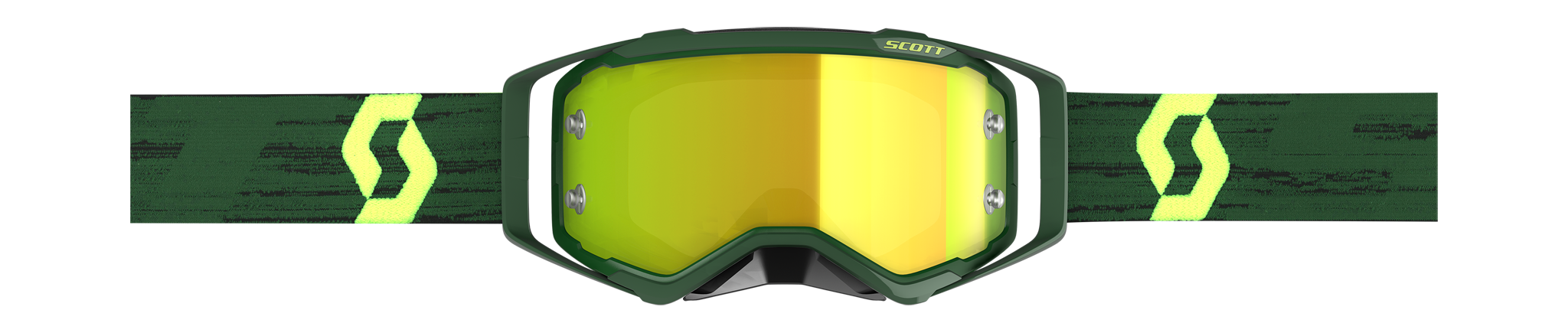 Scott Motocross Goggle Prospect - Green / Yellow - Mirror Yellow