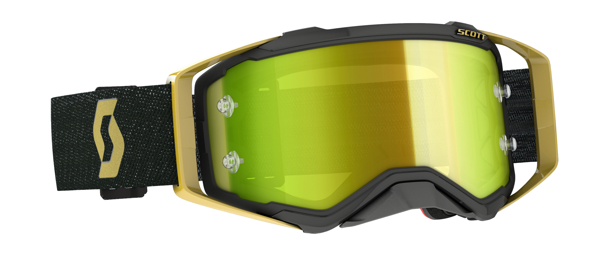 Scott Motocross Goggle Prospect LE Gold - Black / Gold - Mirror Yellow
