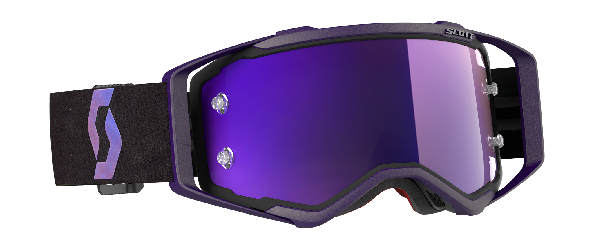 Scott Motocross Goggle Prospect LE Iridescent - Black / Purple - Mirror Purple