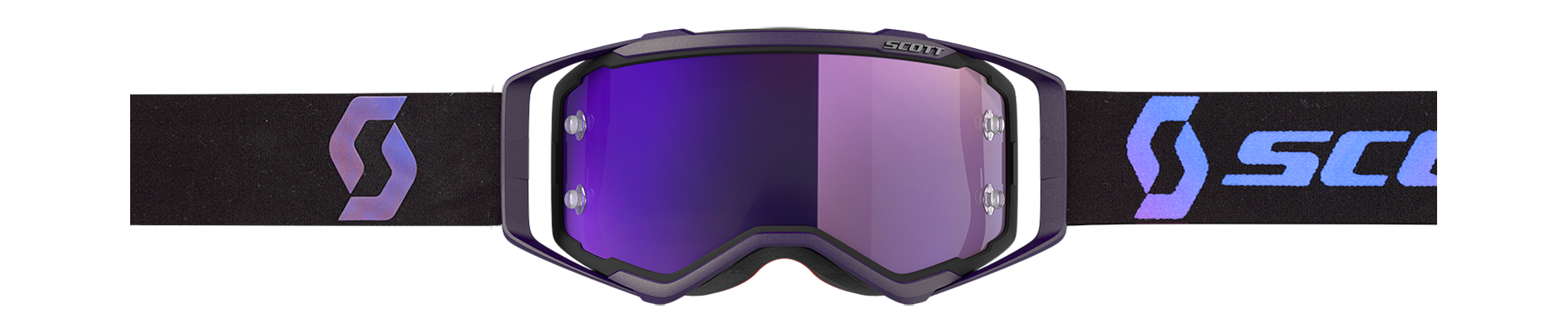 Scott Motocross Goggle Prospect LE Iridescent - Black / Purple - Mirror Purple