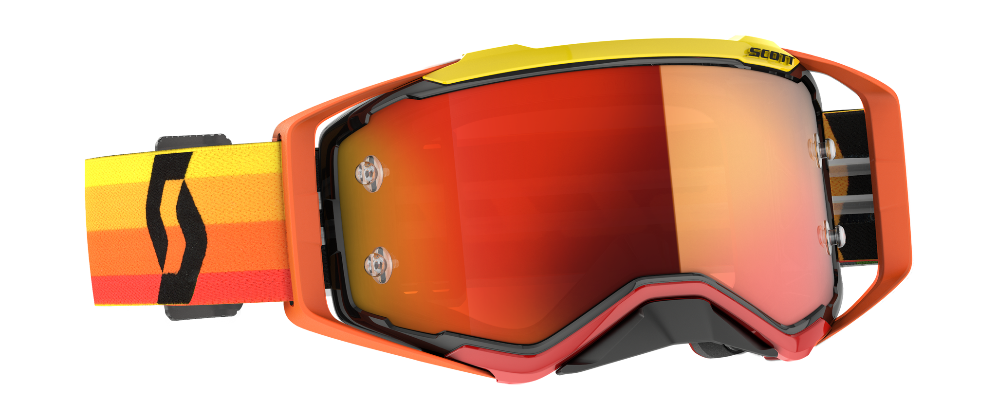 Scott Motocross Goggle Prospect - Orange / Yellow - Mirror Orange
