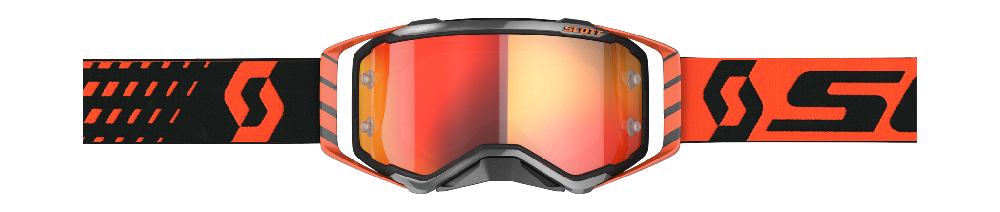 Scott Motocross Goggle Prospect - Orange / Black - Mirror Orange