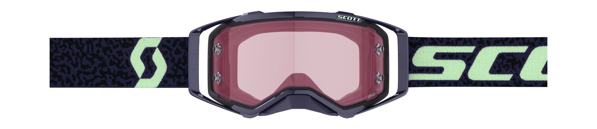 Scott Motocross Goggle Prospect - Purple / Mint Green - Amplifier Mirror Rose