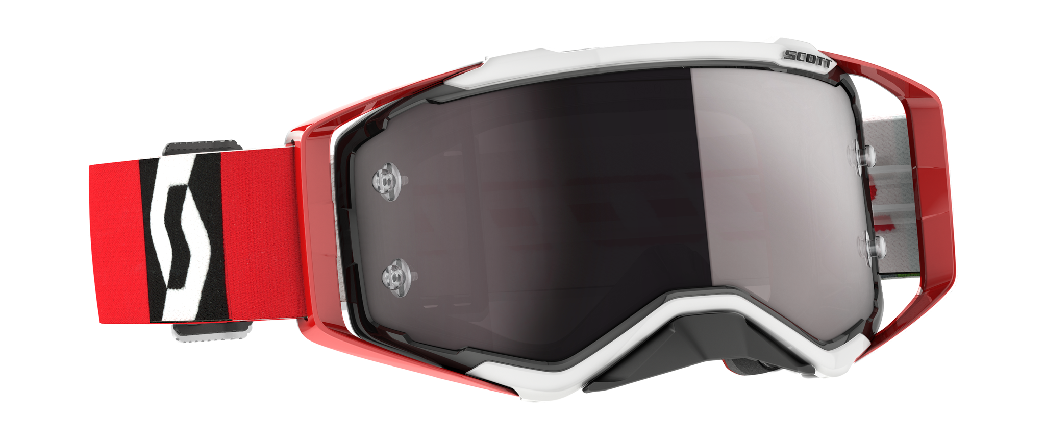 Scott Motocross Goggle Prospect - Red / Black - Mirror Silver