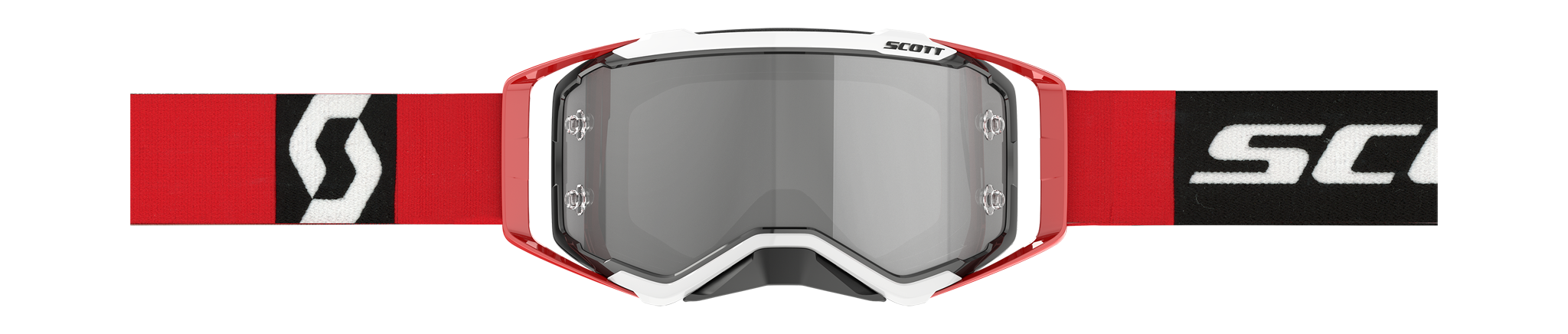 Scott Motocross Goggle Prospect - Red / Black - Mirror Silver