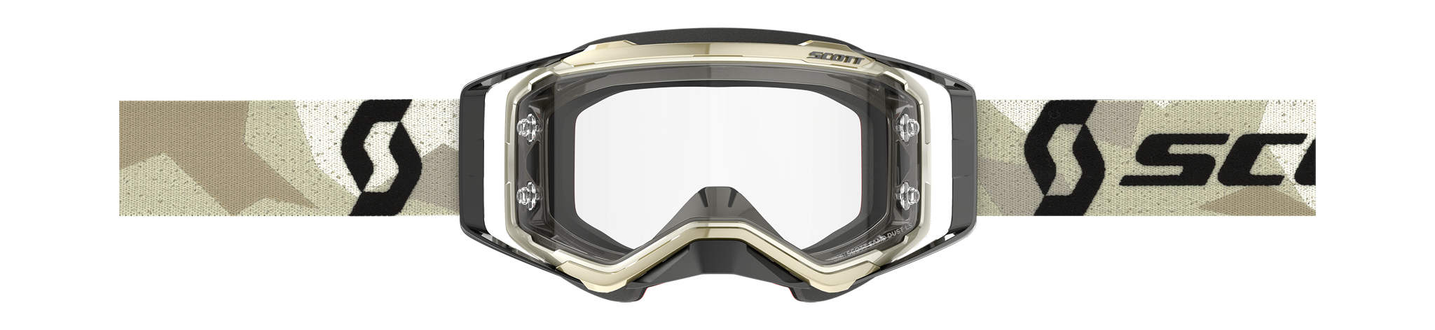 Scott Motocross Goggle Prospect Sand Dust - Camo Beige / Black - Light Sensitive Grey