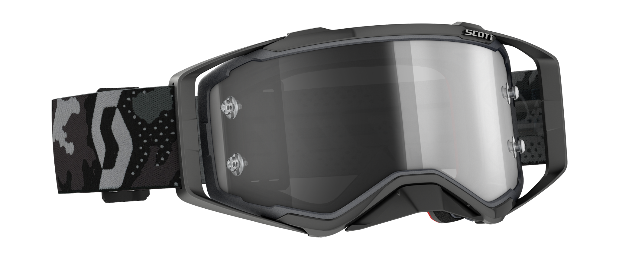 Scott Motocross Goggle Prospect Sand Dust - Dark Grey / Black - Light Sensitive Grey