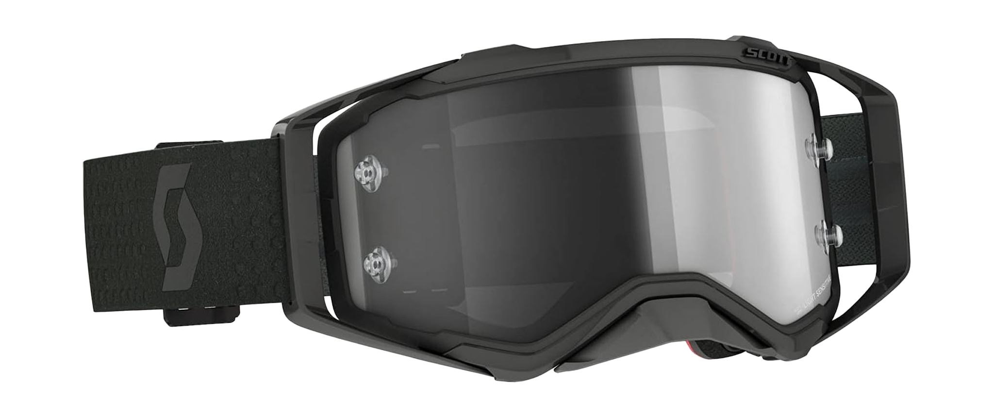 Scott Motocross Goggle Prospect - Ultra Black - Light Sensitive Grey