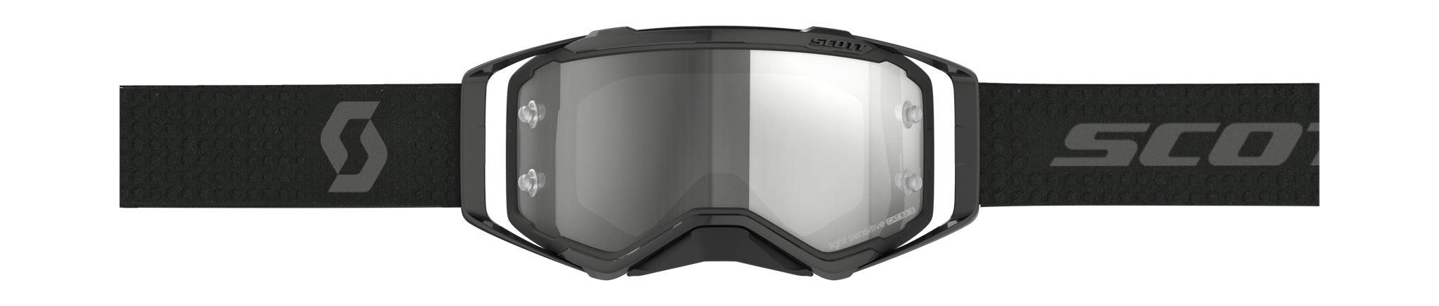 Scott Motocross Goggle Prospect - Ultra Black - Light Sensitive Grey