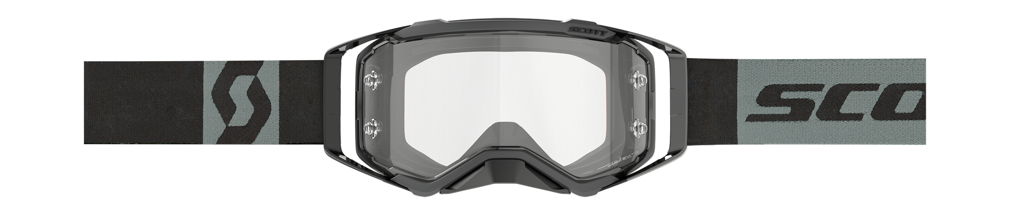 Scott Motocross Goggle Prospect - Black / Grey - Light Sensitive Grey