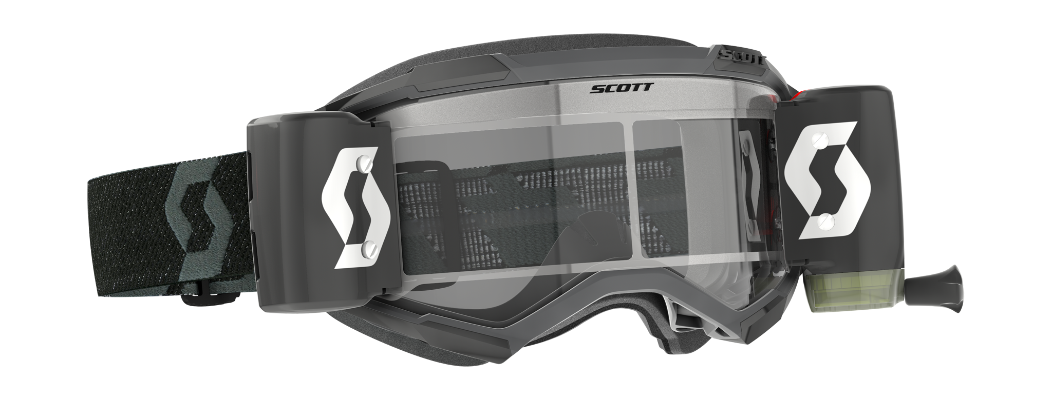 Scott Motocross Goggle Roll-Off Fury WFS - Black - Clear