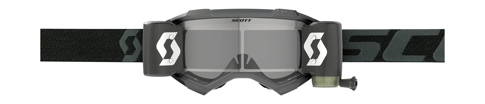 Scott Motocross Goggle Roll-Off Fury WFS - Black - Clear