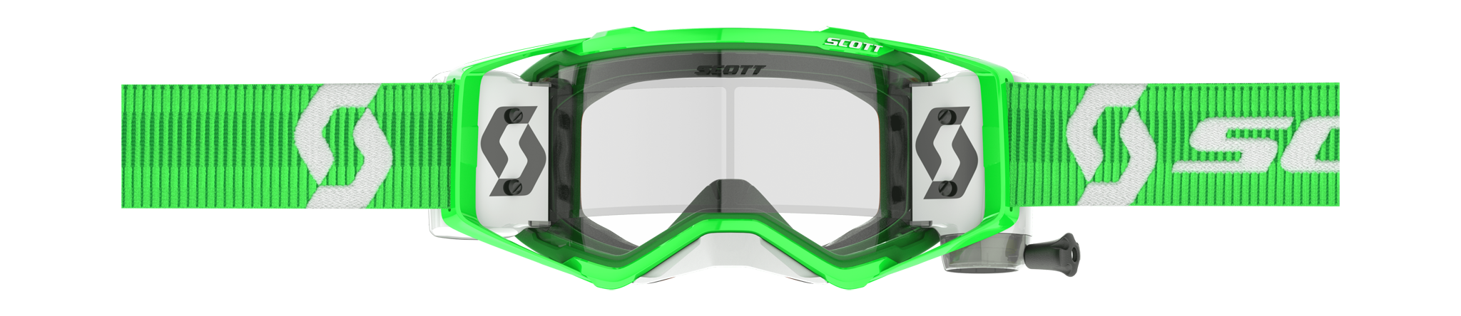 Scott Motocross Goggle Roll-Off Prospect WFS - Green / White - Clear