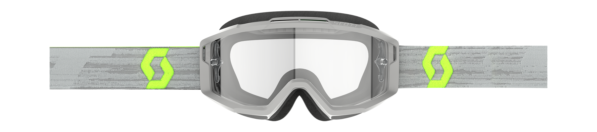 Scott Motocross Goggle Split OTG - Grey / Yellow - Clear