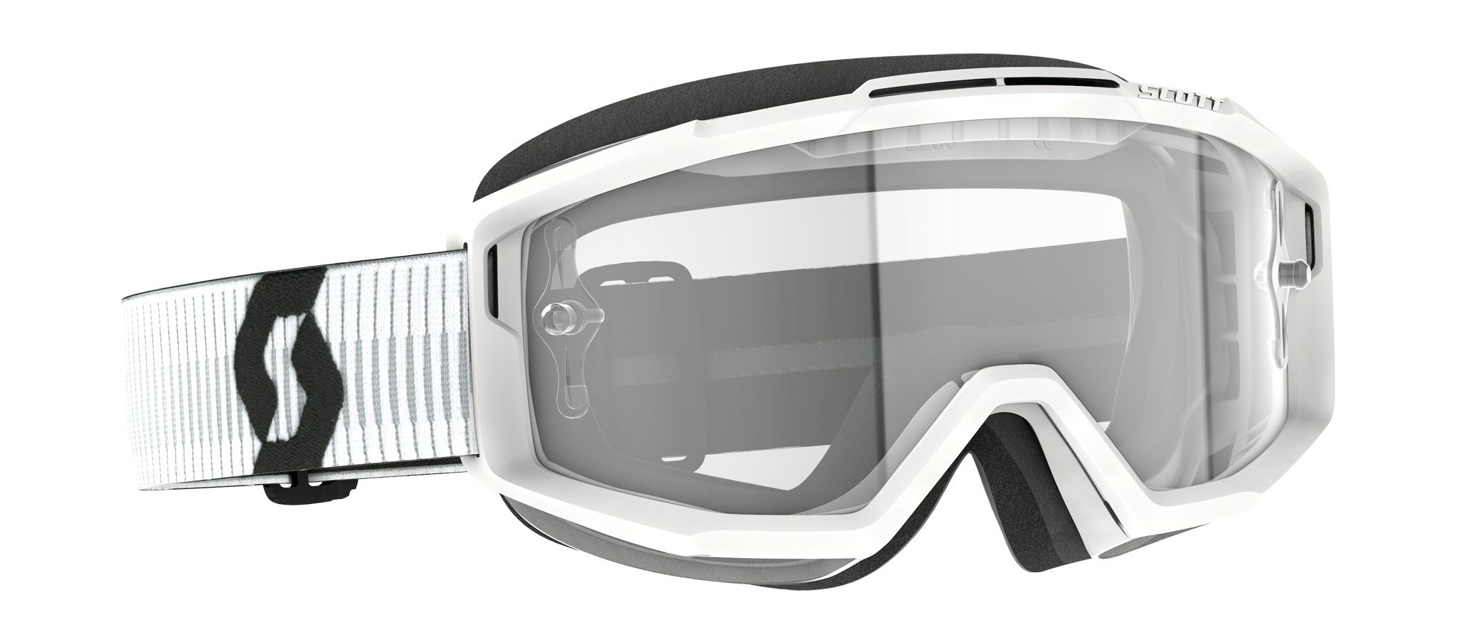 Scott Motocross Goggle Split OTG - White - Clear