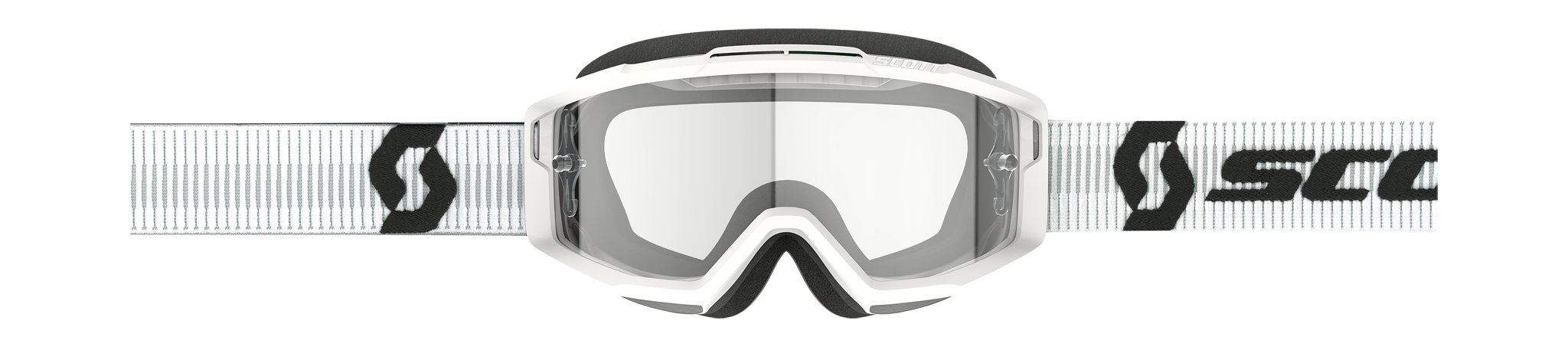 Scott Motocross Goggle Split OTG - White - Clear