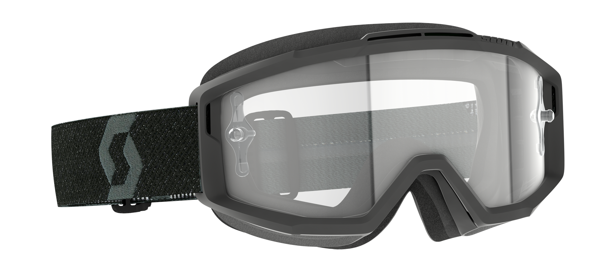 Scott Motocross Goggle Split OTG - Black - Clear