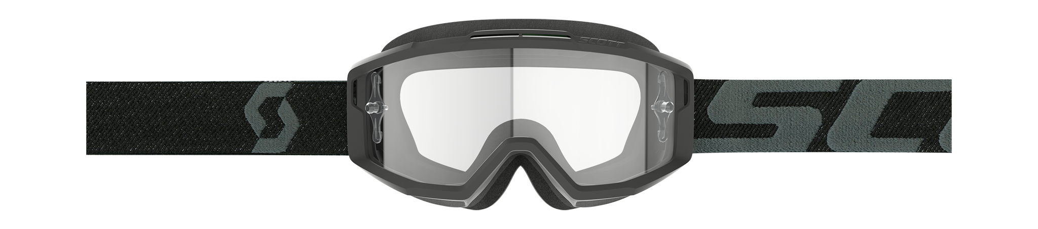 Scott Motocross Goggle Split OTG - Black - Clear