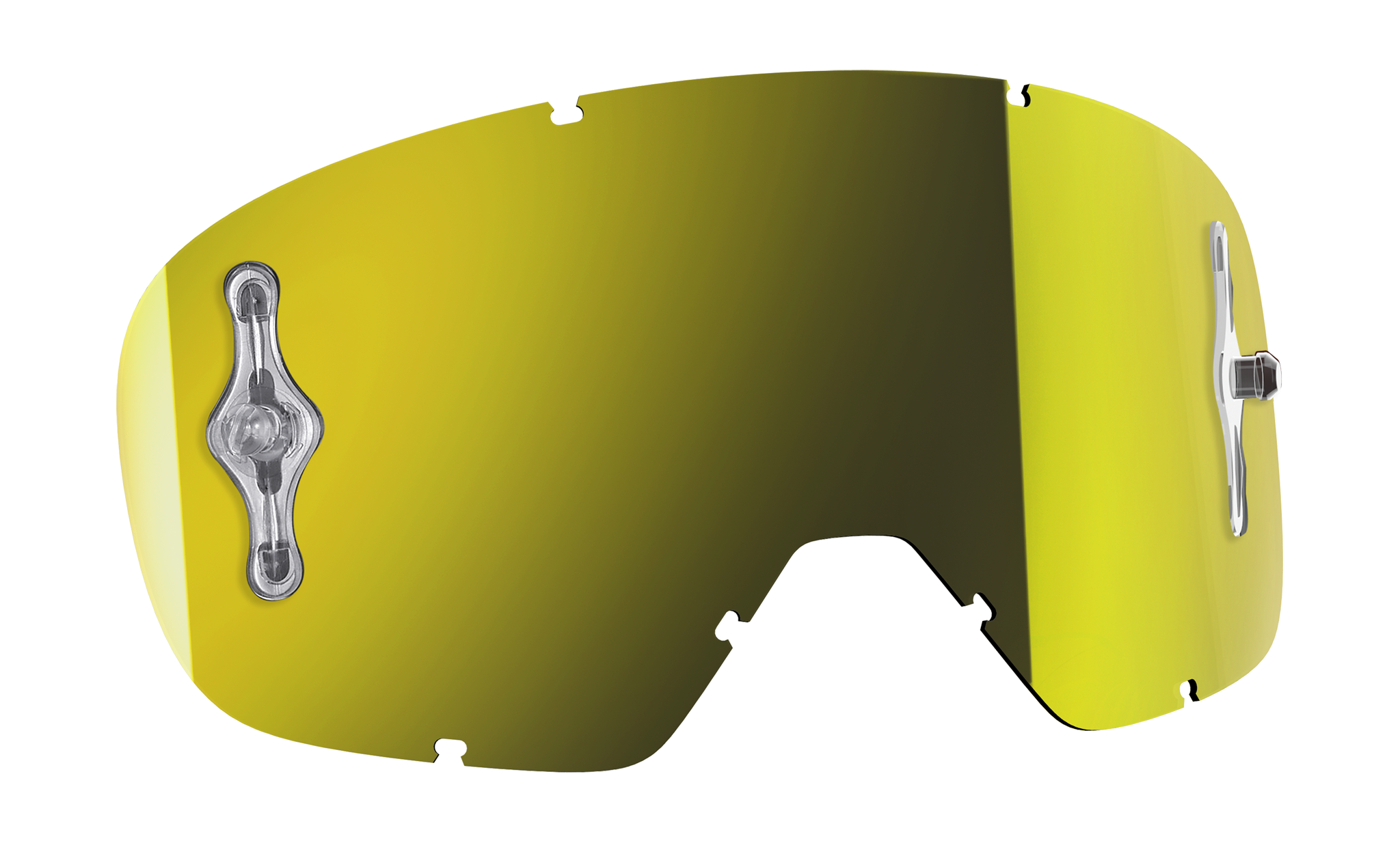 Scott Lens Works Buzz MX - Standard Mirror Yellow