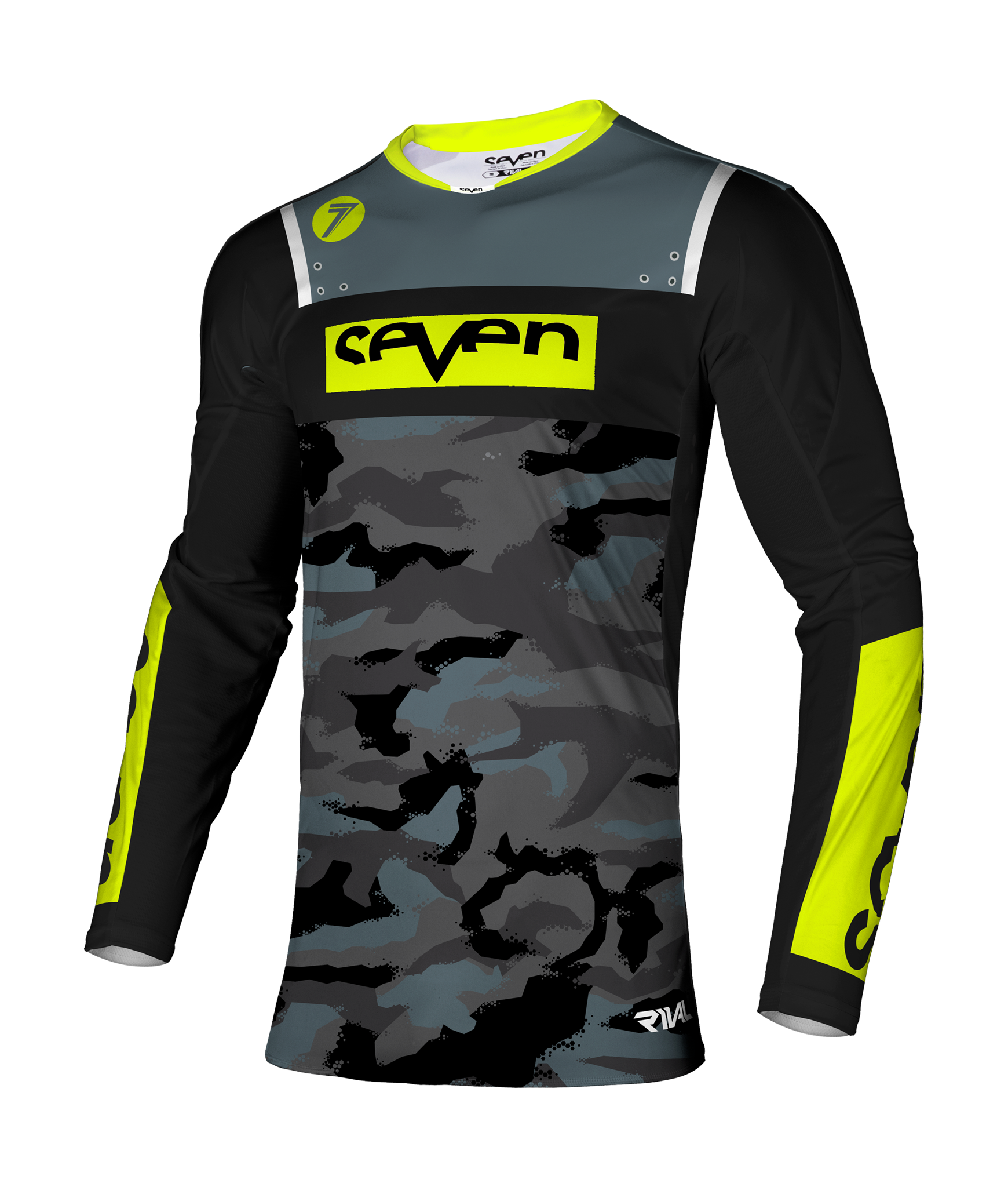 Seven Motocross Jersey Rival Barrack - Black