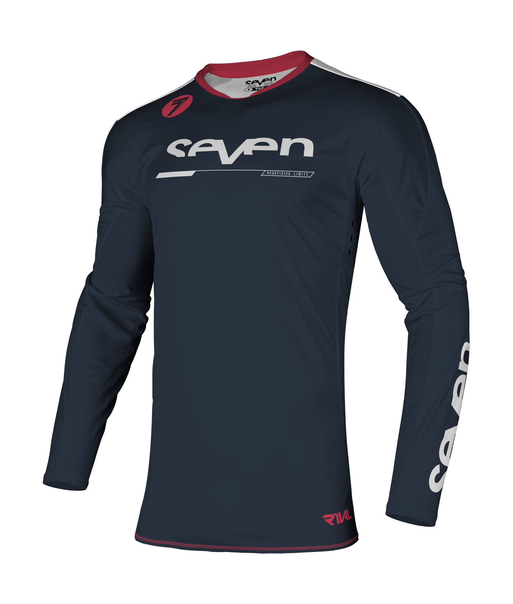 Seven Motocross Jersey Rival Rampart - White / Navy